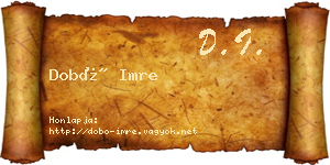 Dobó Imre névjegykártya